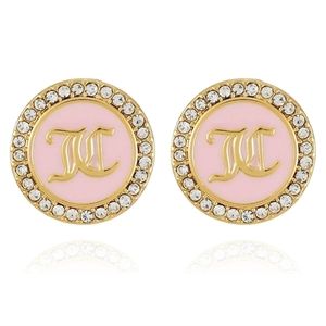 Juicy Couture Pave Logo Earrings